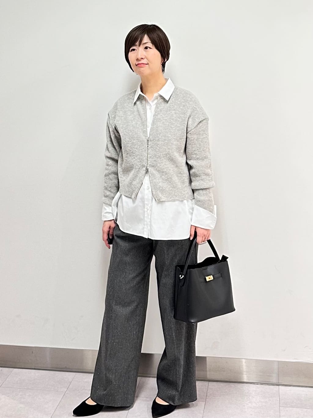 みなこさんの「UNTITLED｜【8色展開/洗える】ウールカシミヤ ハイネックニット」を使ったコーディネート