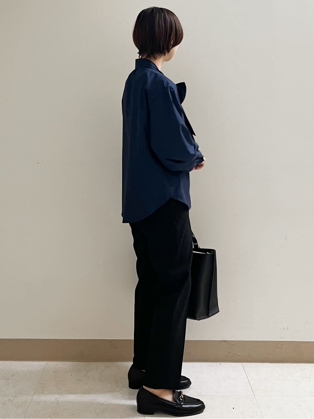 あかねさんの「OPAQUE.CLIP｜ウォームタッチ テーパードパンツ【洗濯機洗OK／ストレッチ】」を使ったコーディネート