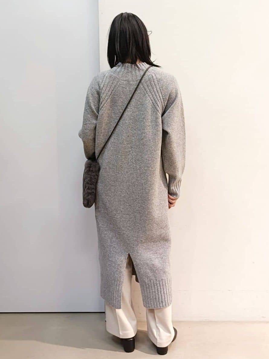 あんさんの「THE SHOP TK｜ウール混杢調ハイネックワンピース」を使ったコーディネート