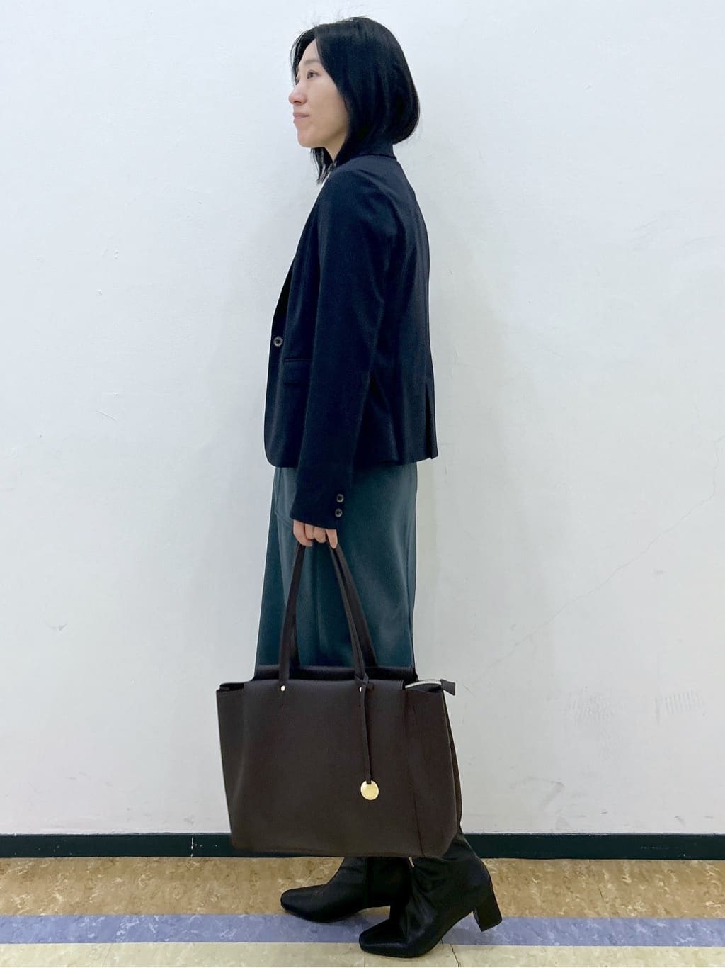 su.さんの「index｜《5色展開／XS-LLサイズ》ストレッチテーラードジャケット／セットアップ対応【イージーアイロン】」を使ったコーディネート