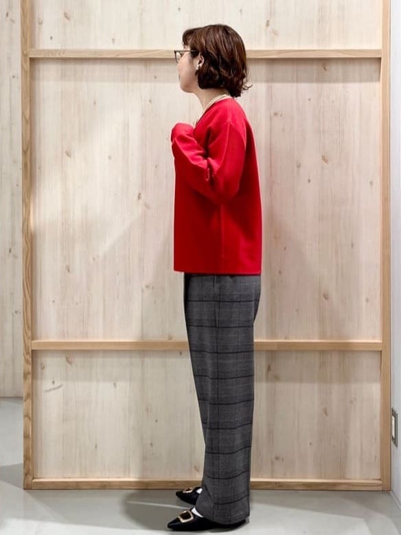 nakoさんの「THE SHOP TK｜【S-XLサイズ/選べる7色】どこから見ても美しい ガーターニット/毛玉になりにくい/洗濯機OK」を使ったコーディネート