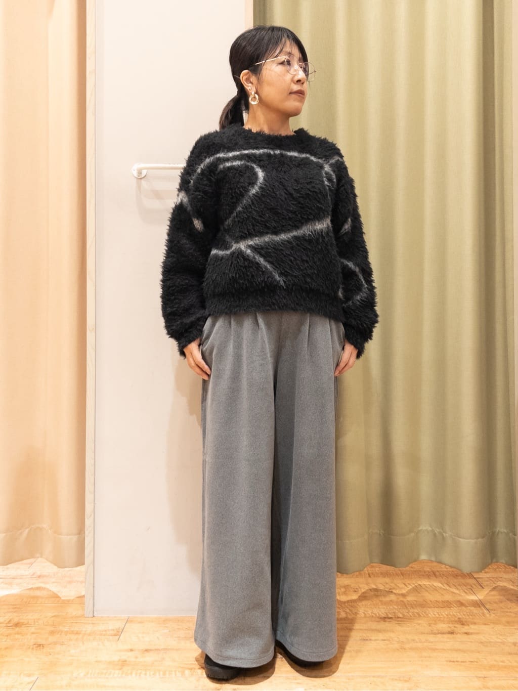 Kawa-sanさんの「SHOO･LA･RUE｜【あったか/撥水/フード取り外し可能】中綿モンスターコート」を使ったコーディネート