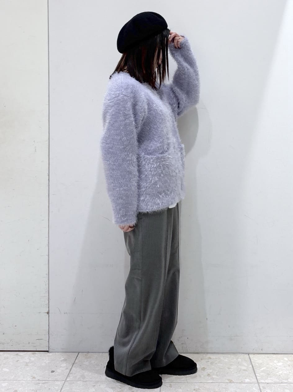 mameさんの「OPAQUE.CLIP｜カシミヤブレンドウールミドルピーコート」を使ったコーディネート