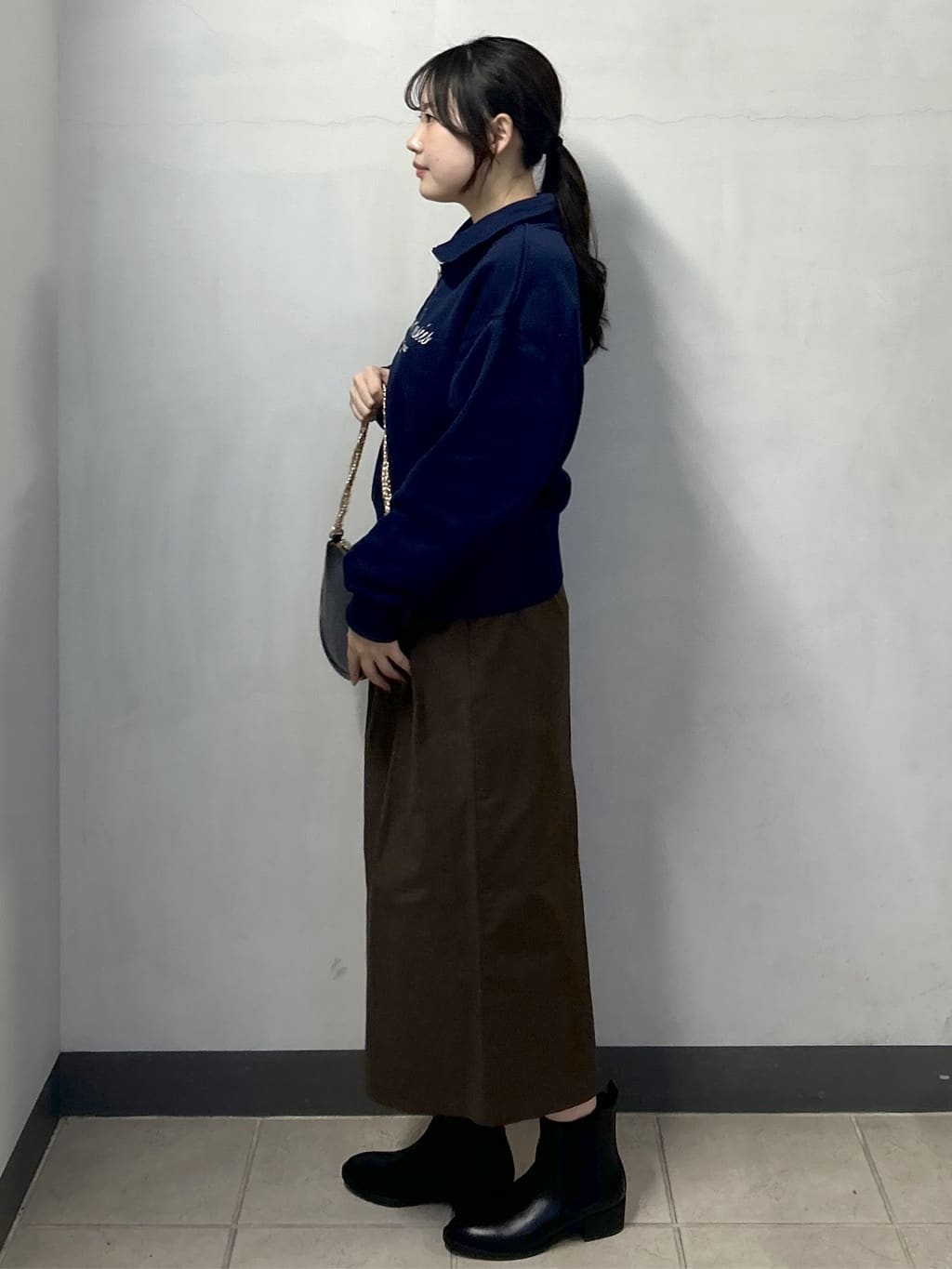 sayaさんの「OPAQUE.CLIP｜ハーフZIPロゴ刺繍裏毛【洗濯機OK】」を使ったコーディネート