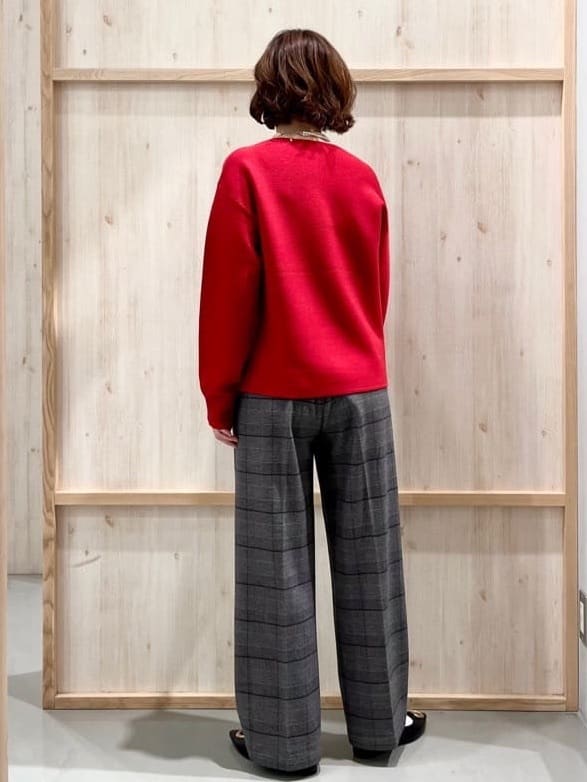 nakoさんの「THE SHOP TK｜【S-XLサイズ/選べる7色】どこから見ても美しい ガーターニット/毛玉になりにくい/洗濯機OK」を使ったコーディネート