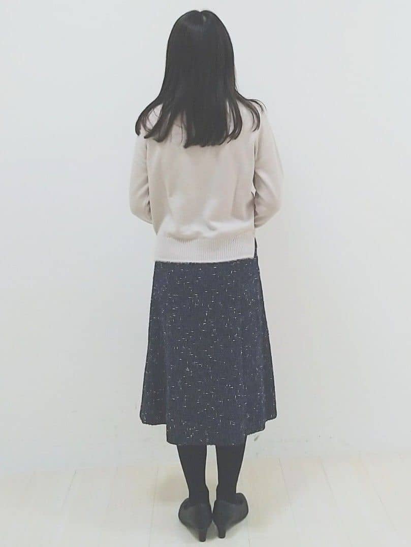 SANAさんの「Reflect｜【SS-4Lサイズ／選べる6色】テーラードカラーロングウール混コート」を使ったコーディネート