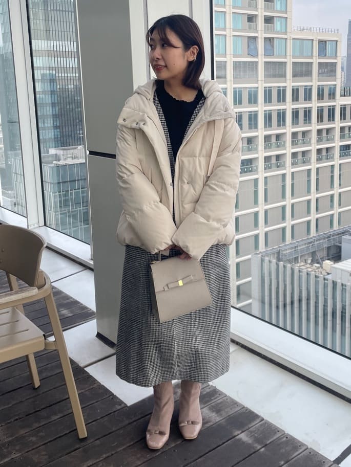 abeさんの「Couture brooch｜【冬の名品・撥水】愛されダウン」を使ったコーディネート