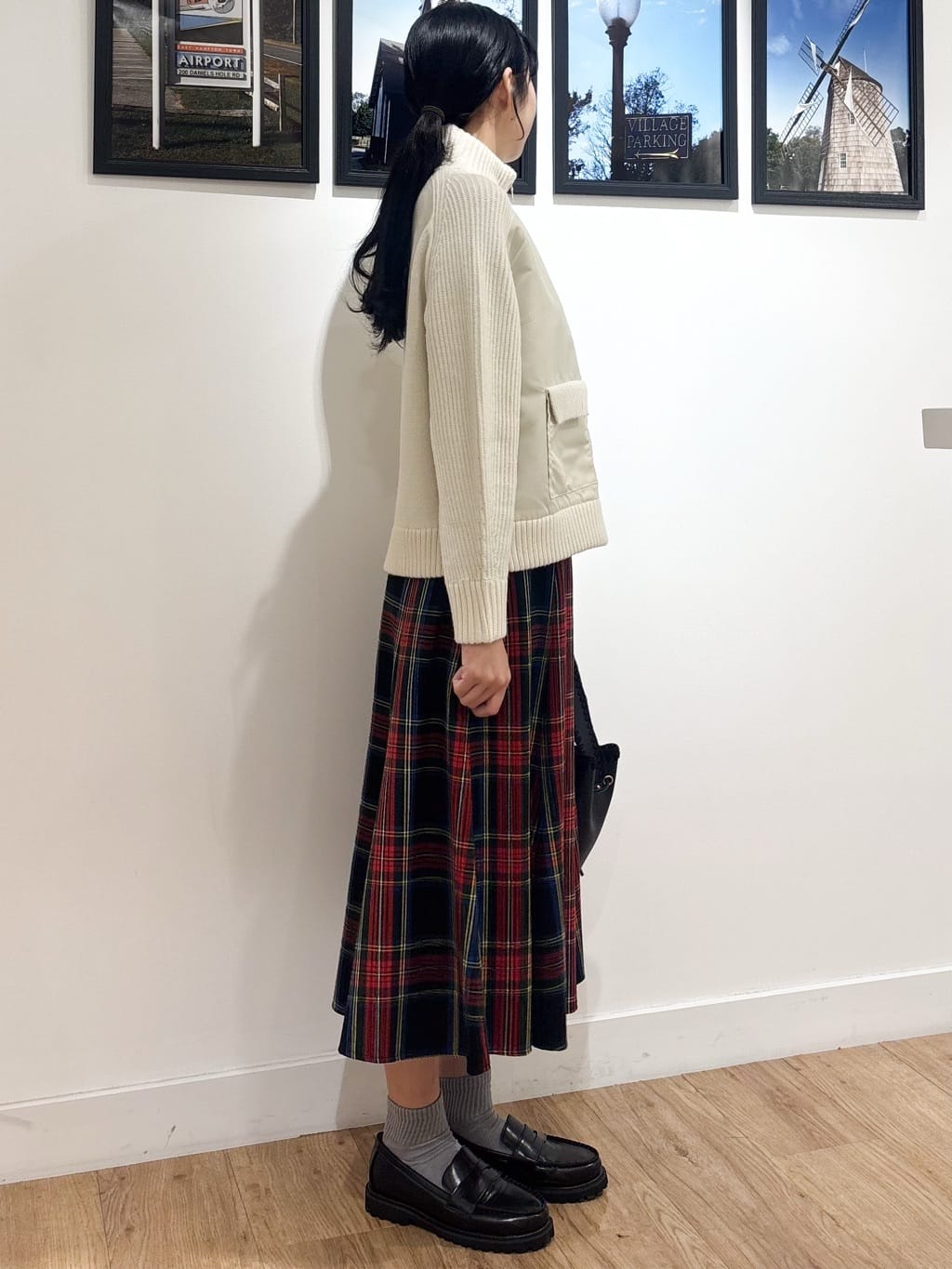 Ririkaさんの「Dessin｜【洗える】異素材ミックスジップブルゾン」を使ったコーディネート