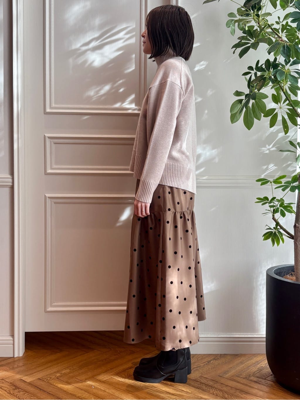 nakaoさんの「DRESSTERIOR｜【otonaMUSE5月号掲載/日本製】シュリンクレザーミニトート」を使ったコーディネート
