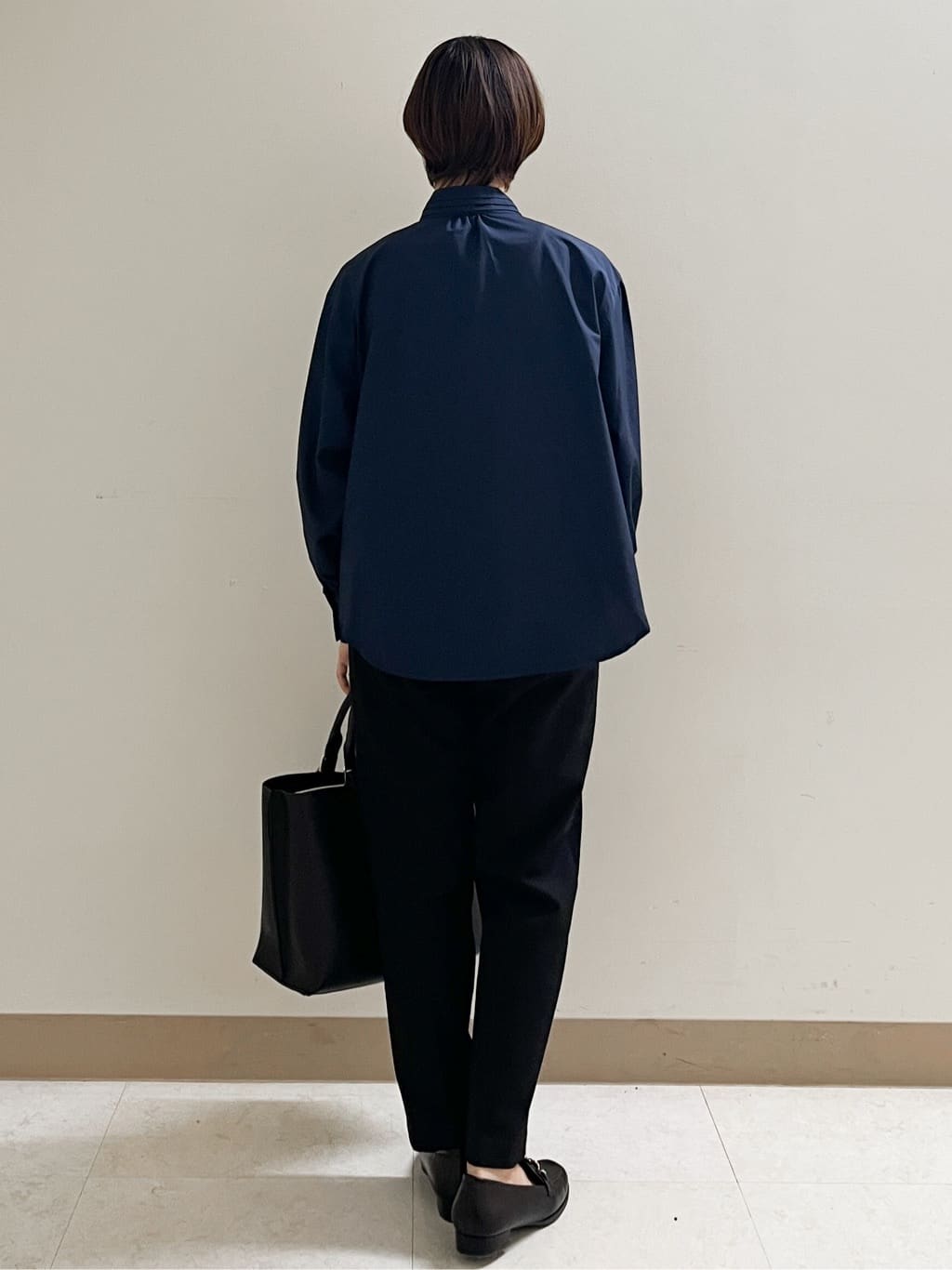 あかねさんの「OPAQUE.CLIP｜ウォームタッチ テーパードパンツ【洗濯機洗OK／ストレッチ】」を使ったコーディネート