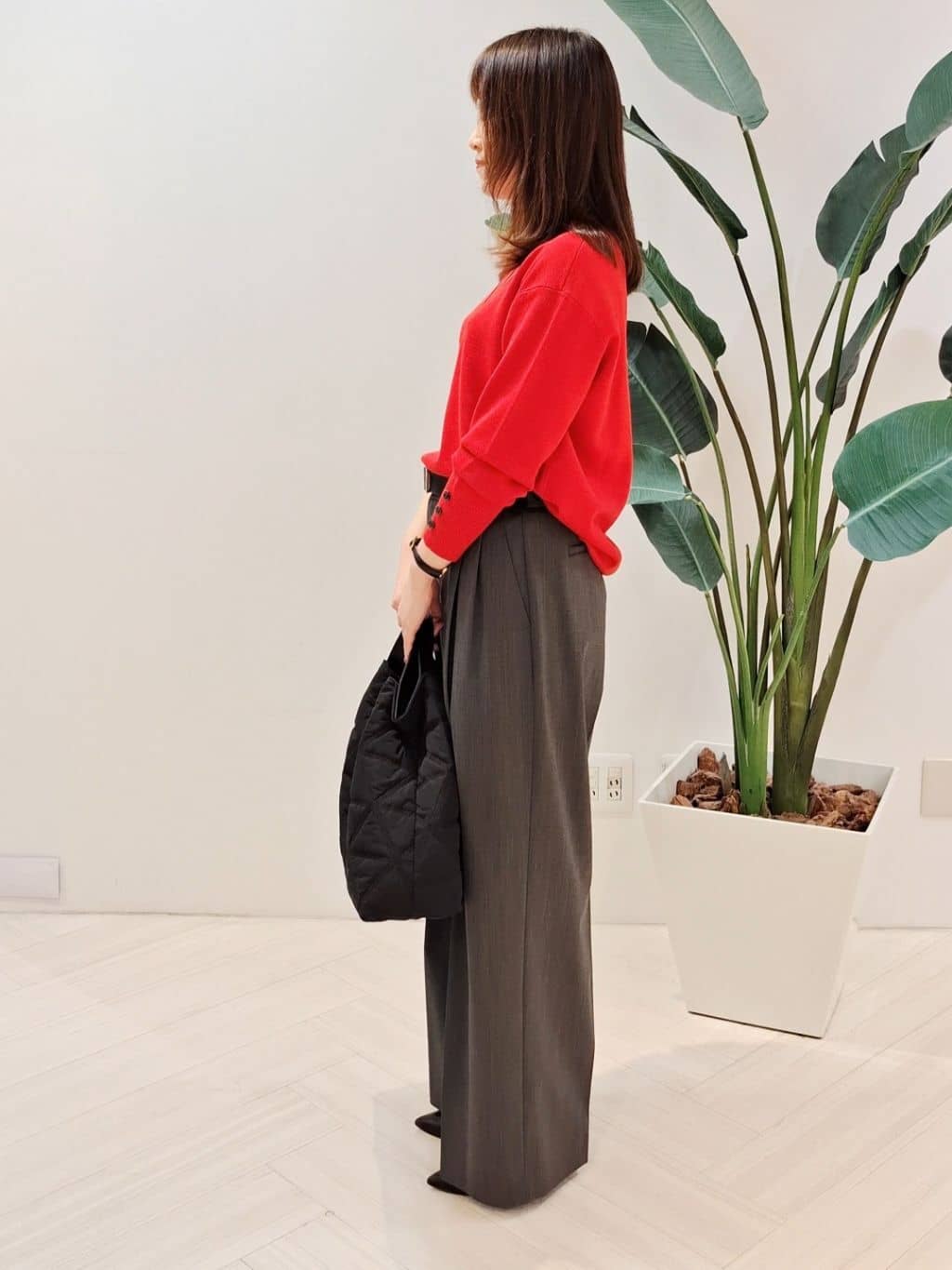 YuKaRiさんの「UNTITLED｜【アンサンブル可/洗える】ウールミラノリブニット」を使ったコーディネート