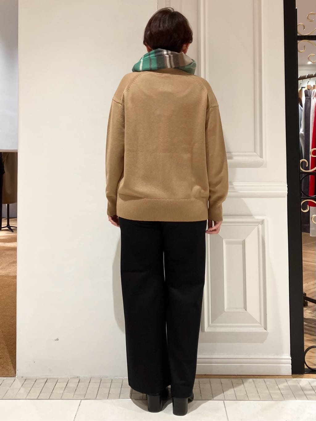 TAJIさんの「DRESSTERIOR｜TWEED MILL（ツィードミル）チェックストール」を使ったコーディネート