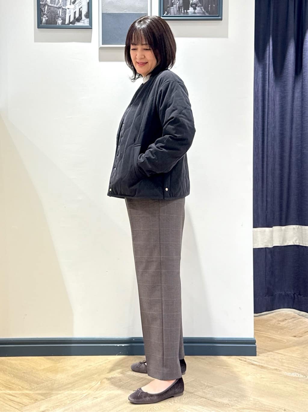 Lilyさんの「grove｜【あったか裏起毛】かっこよさも穿き心地も叶える、優秀スラックスパンツ」を使ったコーディネート
