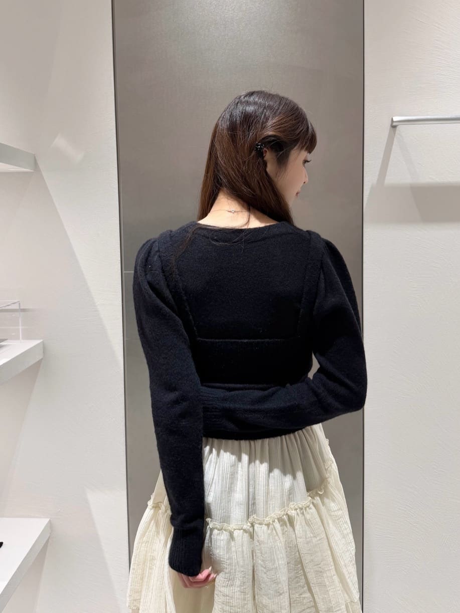 kanamiさんの「CODE A｜M cloudy puff cardigan」を使ったコーディネート