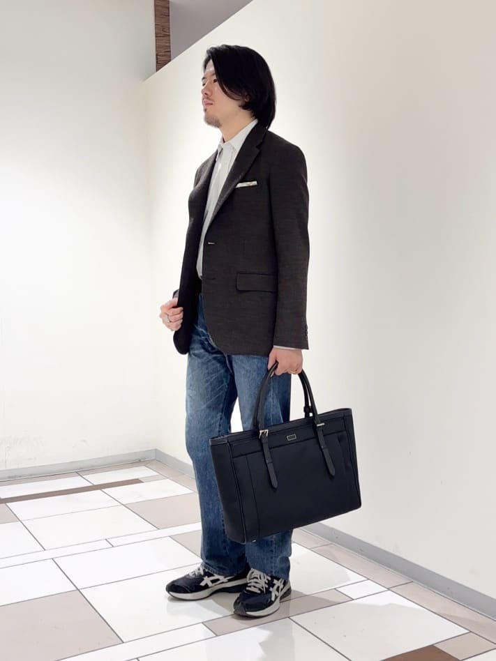 及川さんの「TAKEO KIKUCHI｜【Sサイズ～】ラッセルメッシュ ジャケット」を使ったコーディネート