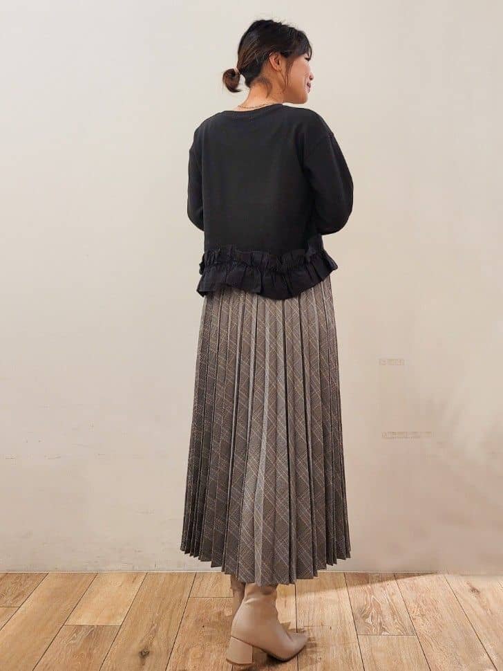 yuyuさんの「OPAQUE.CLIP｜ブークレミドルコート【洗える】」を使ったコーディネート