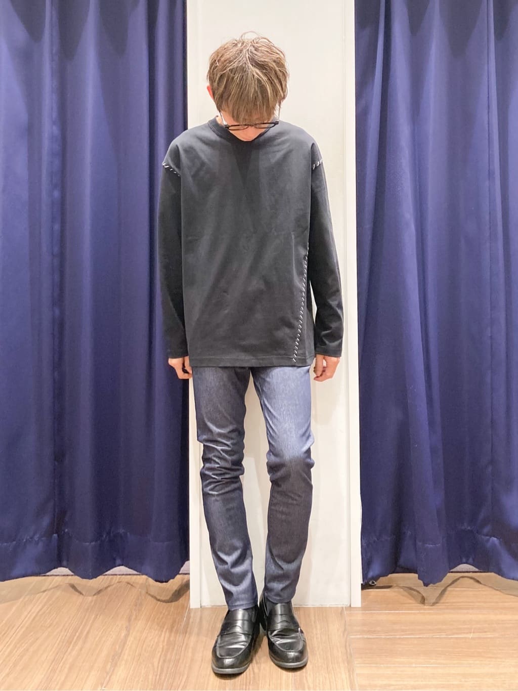 つーじーさんの「THE SHOP TK｜ハンドステッチ長袖Tシャツ 【洗濯機OK】」を使ったコーディネート