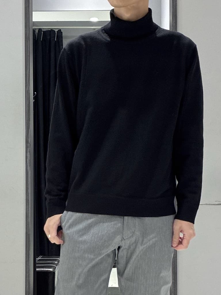 わいずみさんの「TAKEO KIKUCHI｜カシミヤブレンド ビーバー調ステンカラーコート」を使ったコーディネート