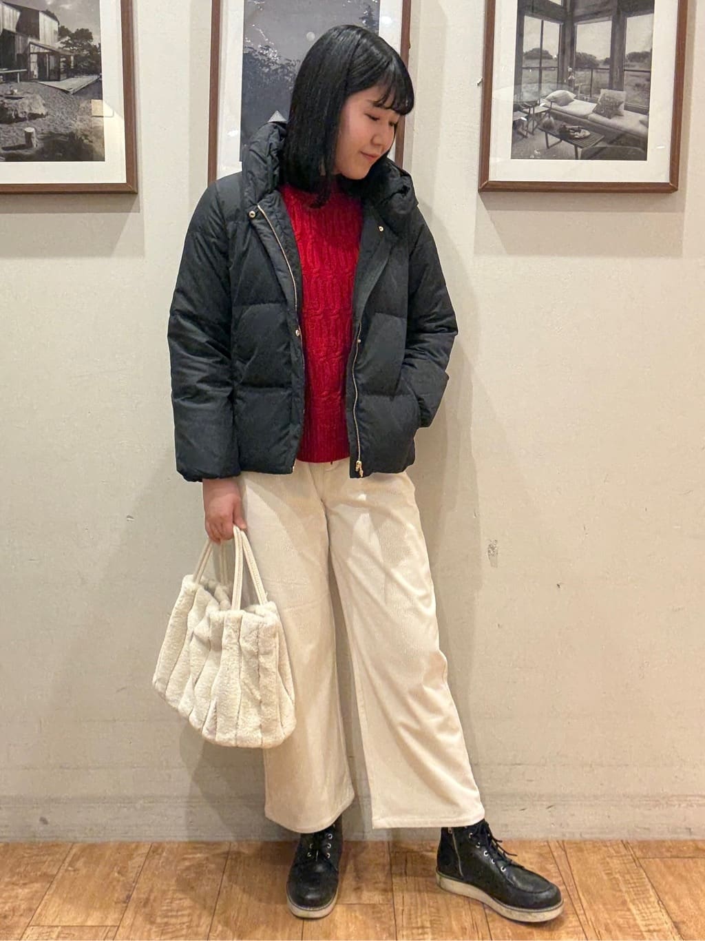 Tsuruさんの「SHOO･LA･RUE｜【撥水/洗える】ショートフーディーダウン」を使ったコーディネート
