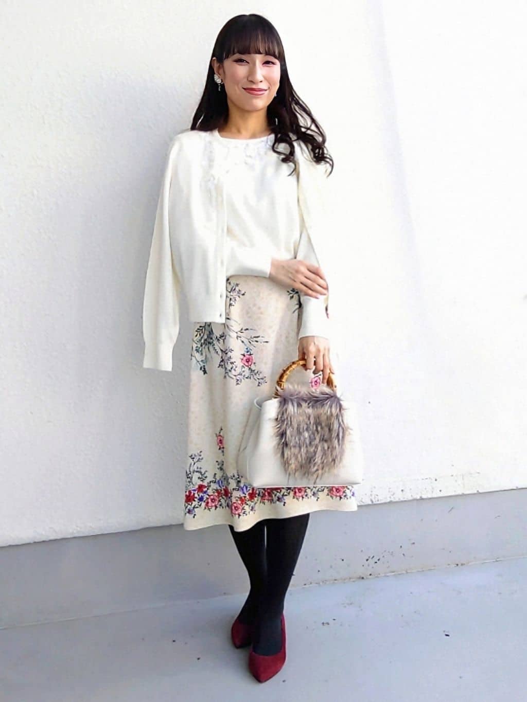 keinaさんの「SunaUna｜【上品/華やか】クラフトニット」を使ったコーディネート