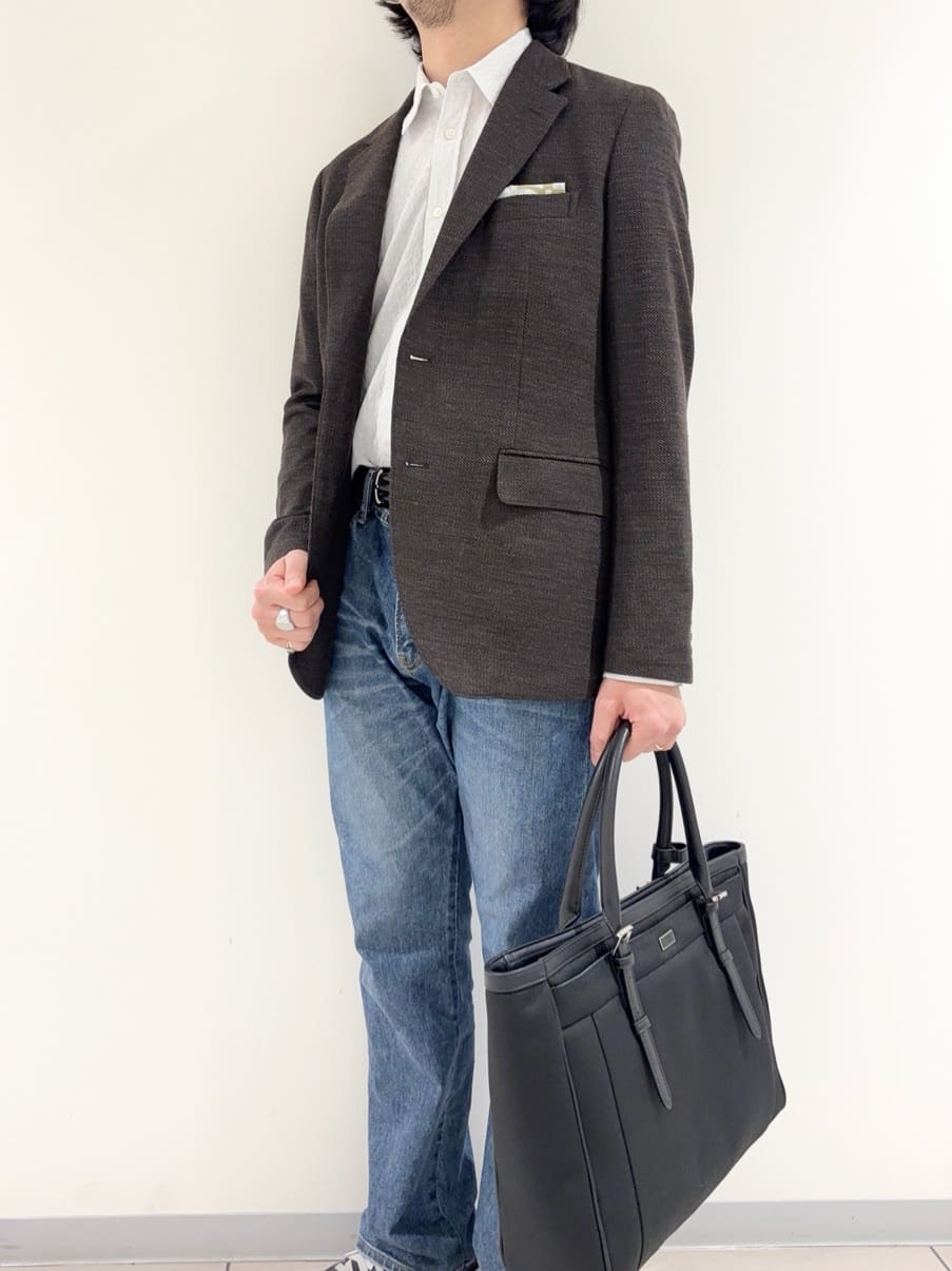 及川さんの「TAKEO KIKUCHI｜【Sサイズ～】ラッセルメッシュ ジャケット」を使ったコーディネート