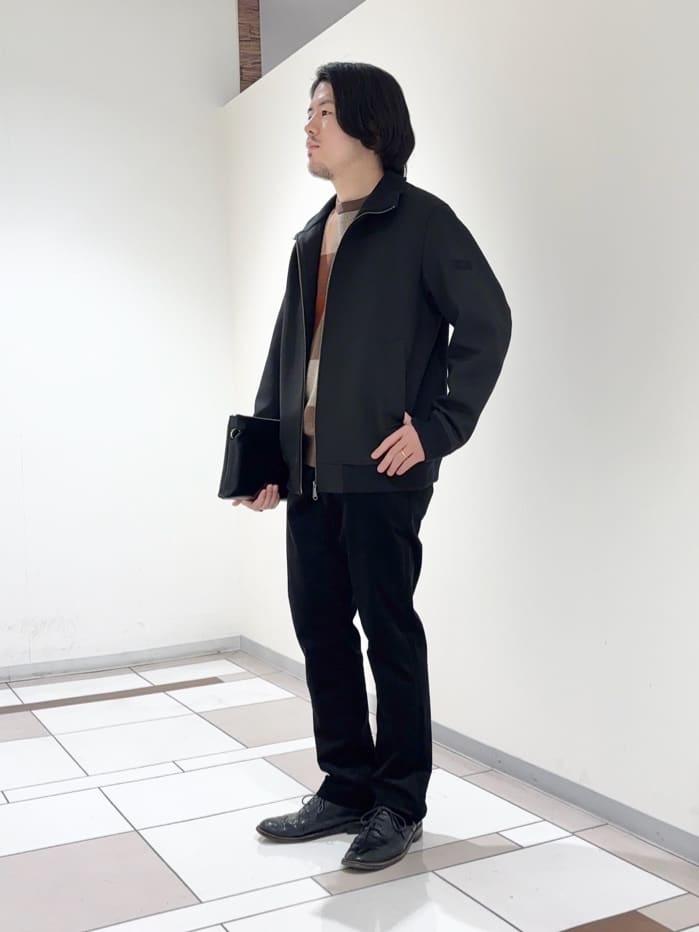 及川さんの「TAKEO KIKUCHI｜【JUST ONE LAYER】ダウンファブリック ジップアップ リブ ブルゾン」を使ったコーディネート