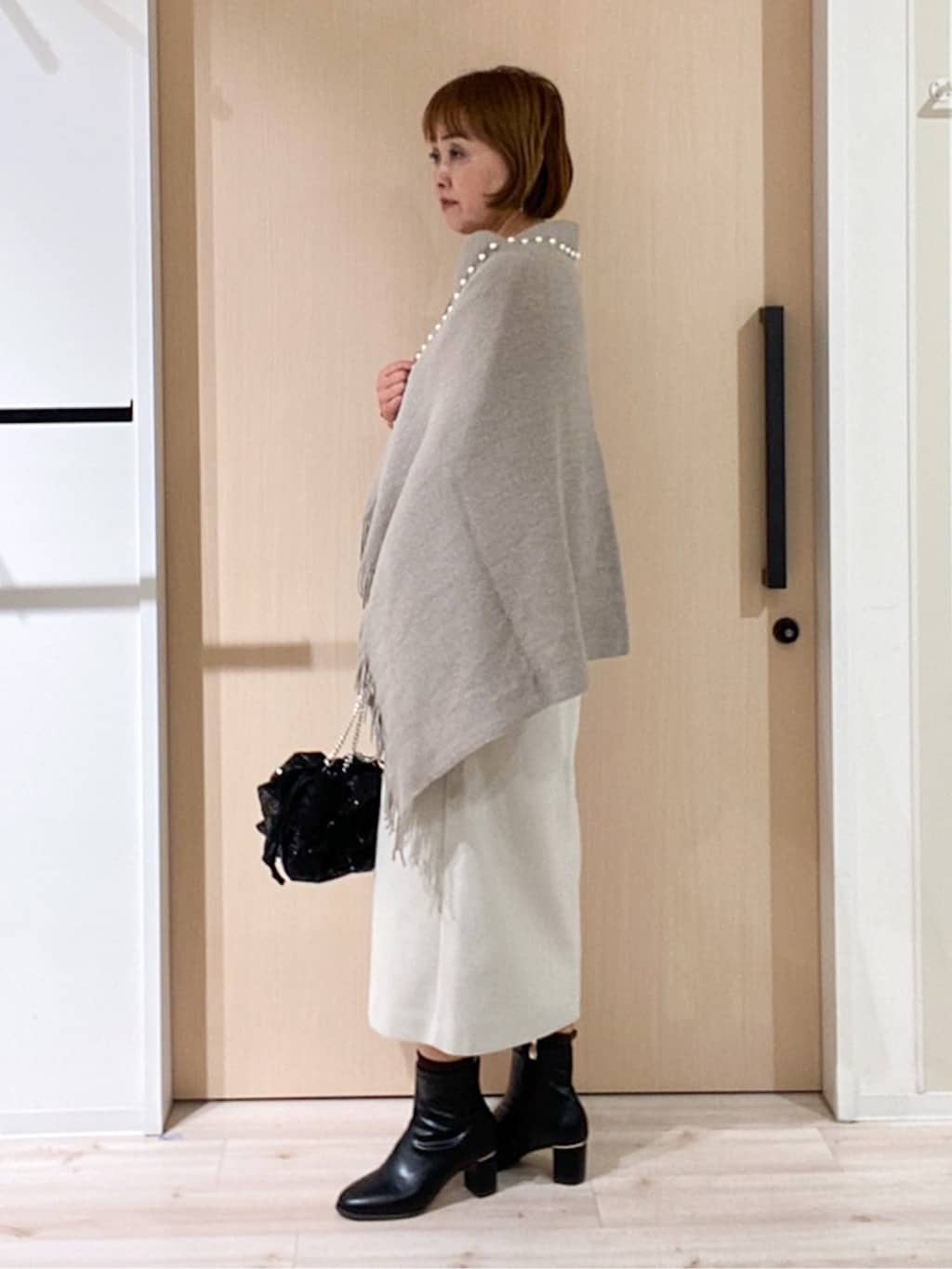 ぷくりんさんの「SHOO･LA･RUE｜【S-LL/洗濯機可】さりげないラメが上品　クルーネックニット」を使ったコーディネート