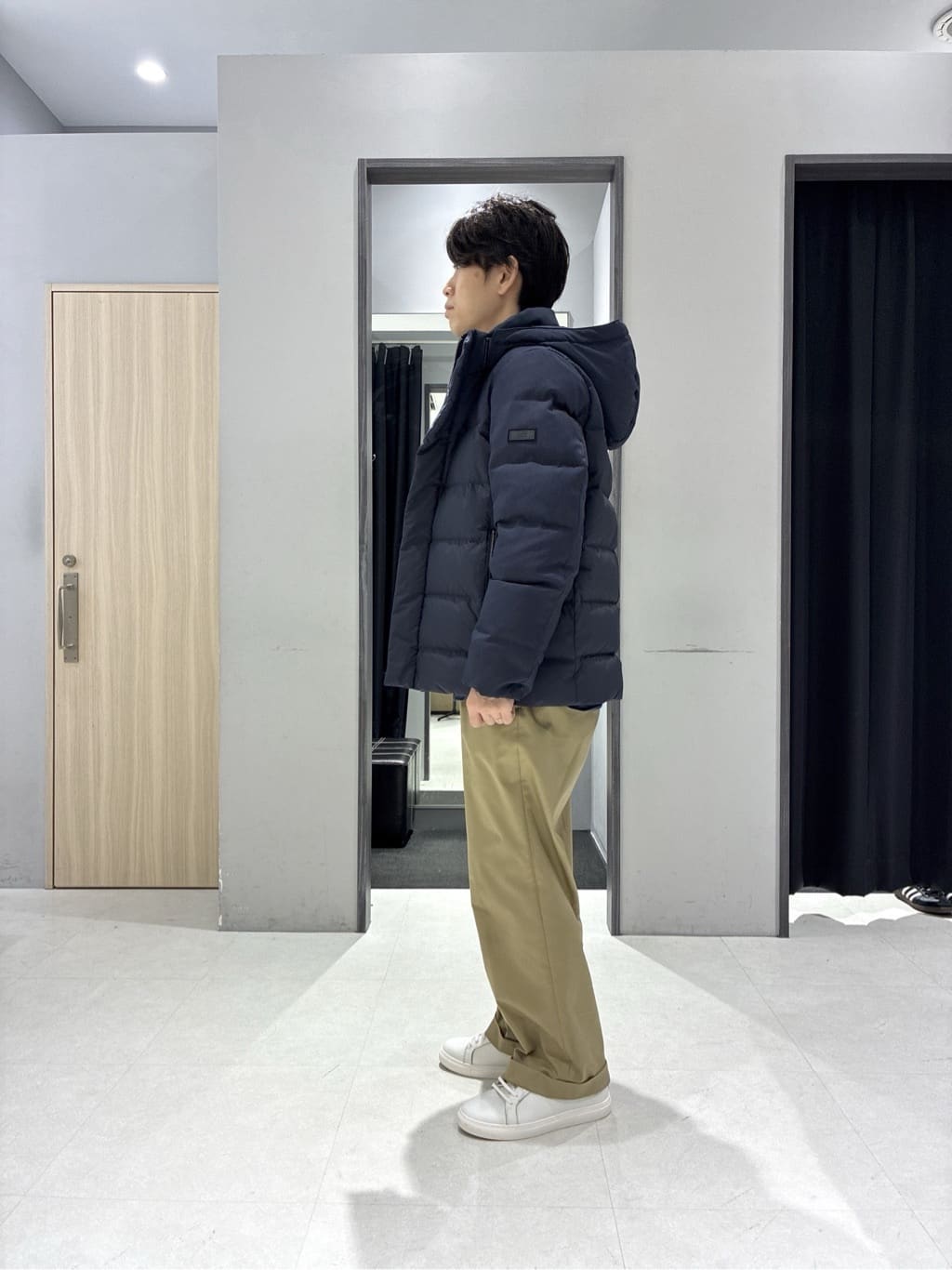 わいずみさんの「TAKEO KIKUCHI｜カラーコンビ ダウンブルゾン」を使ったコーディネート