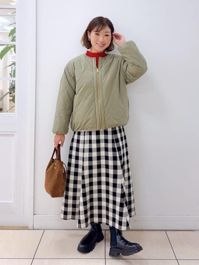 Osawaさんの「Dessin｜【2WAY】リバーシブルタフタボアアウター」を使ったコーディネート