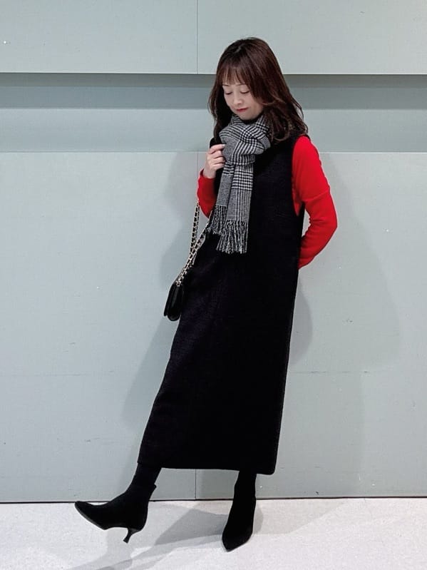 makiさんの「UNTITLED｜【日本製／通勤／フォーマル】カシミヤ混ノーカラーコート」を使ったコーディネート