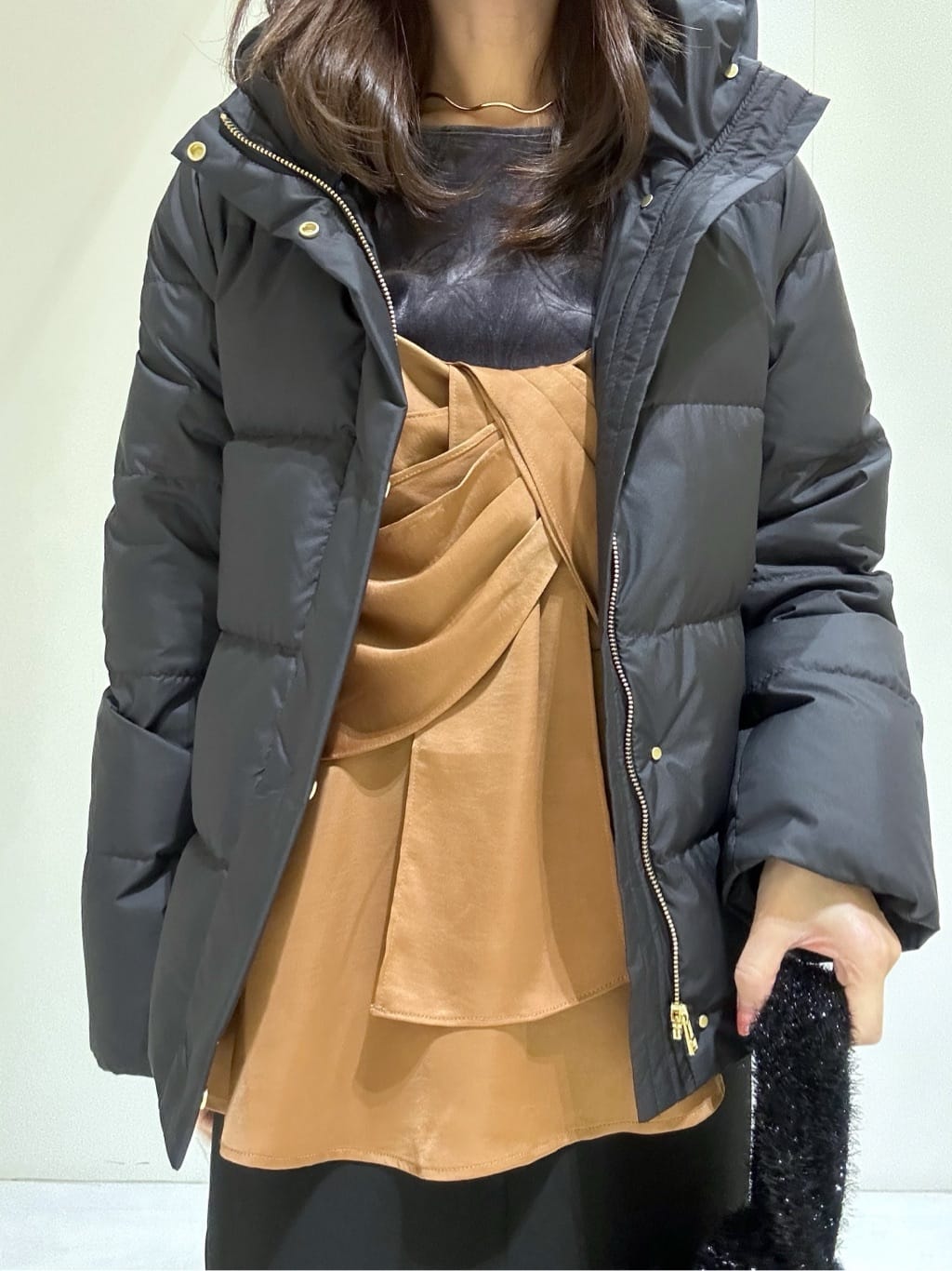 makiさんの「OPAQUE.CLIP｜撥水ショートダウン【防風／抗菌防臭／洗濯機洗い可】《SS～LL》」を使ったコーディネート