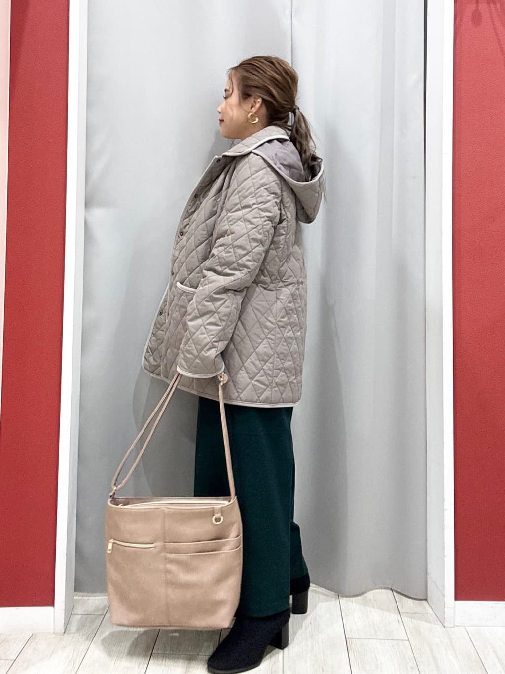shioさんの「SHOO･LA･RUE｜【洗濯機可/S-LL】配色が大人かわいい　フェアアイル柄求心ニット」を使ったコーディネート