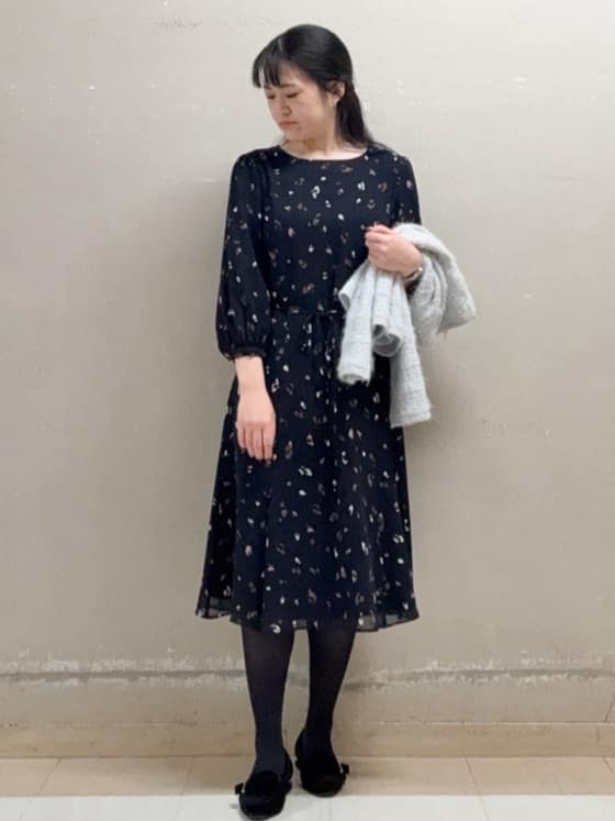  Aさんの「Reflect｜【お食事会やお出かけに◎】ふんわりジャカード編みカーディガン」を使ったコーディネート