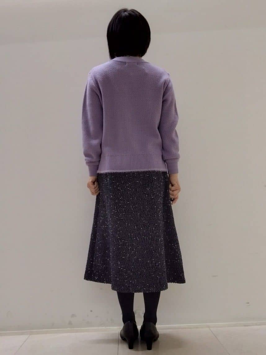 tokuさんの「Reflect｜【ほんのりラメ感◎】ケーブル柄ニット」を使ったコーディネート