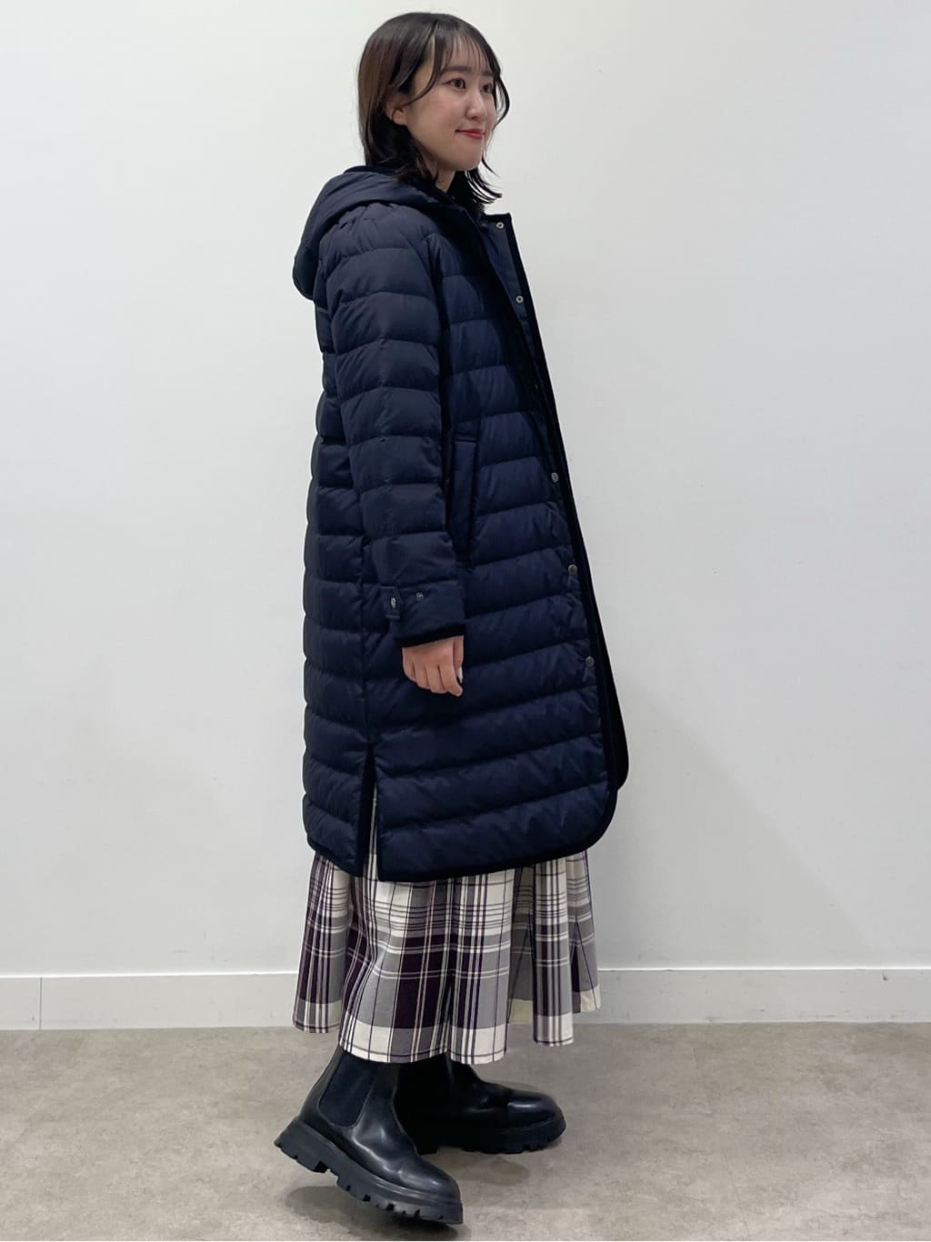yukariさんの「Dessin｜【撥水・2WAY】ミュラーダウンコートロング丈」を使ったコーディネート
