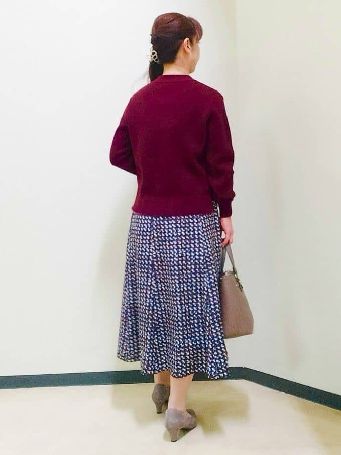 花さんの「Reflect｜【SS-4Lサイズ／衿が顔に当たらない◎】スタンドネックミドルコート」を使ったコーディネート