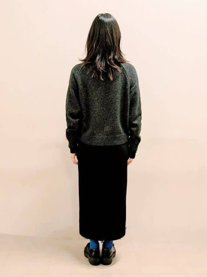 サオリさんの「UNTITLED｜【セットアップ可/ゆったり】ウール混ラメニット」を使ったコーディネート