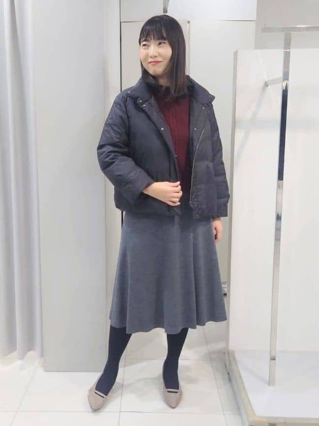 AZUSAさんの「Reflect｜【すっきりシルエット】ショート丈ダウンコート」を使ったコーディネート