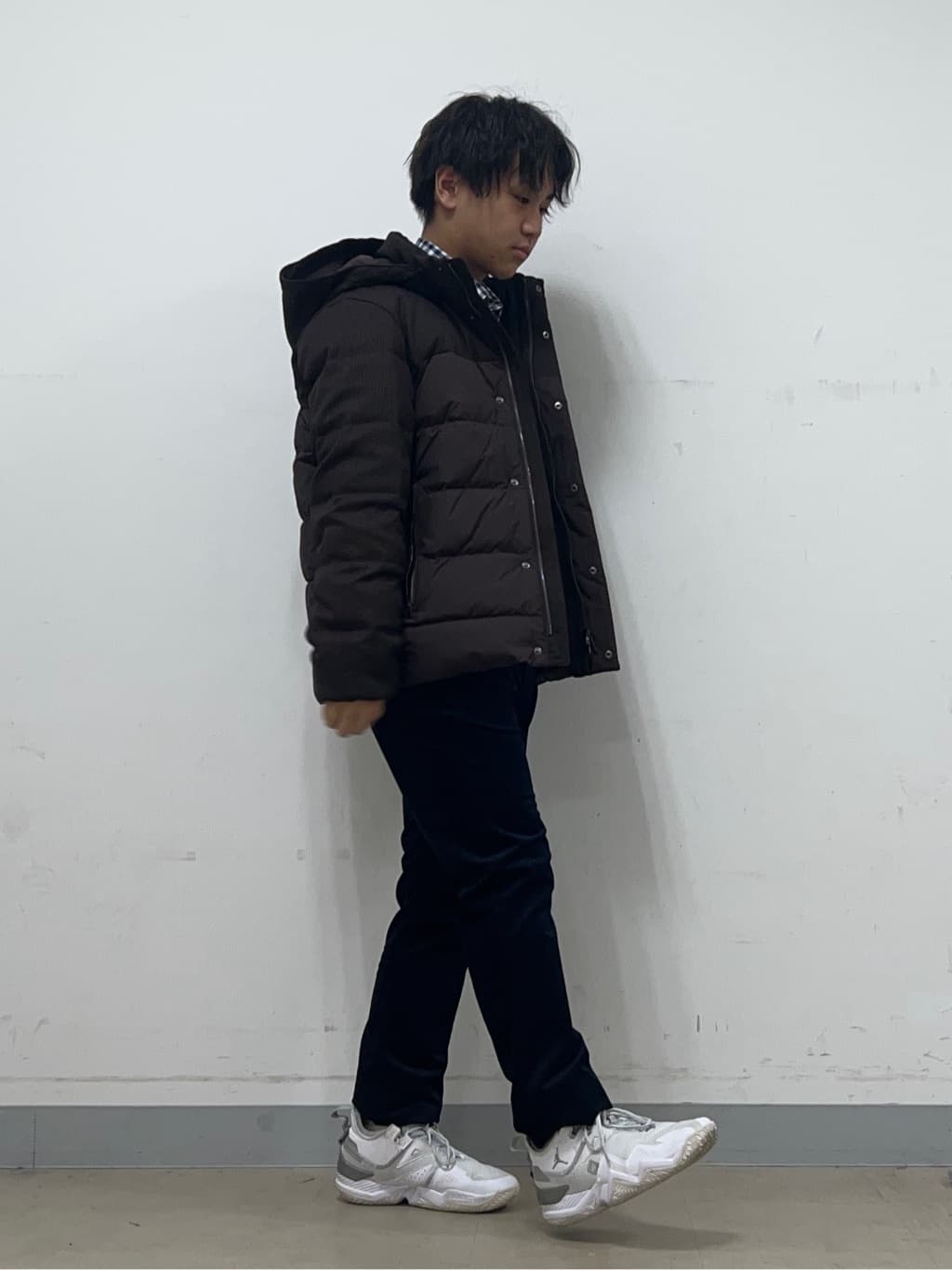Hiroさんの「TAKEO KIKUCHI｜カラーコンビ ダウンブルゾン」を使ったコーディネート