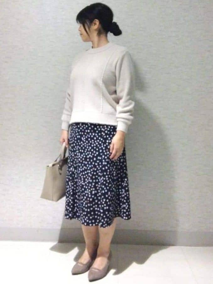 sakoさんの「Reflect｜【SS-4Lサイズ／衿が顔に当たらない◎】スタンドネックミドルコート」を使ったコーディネート