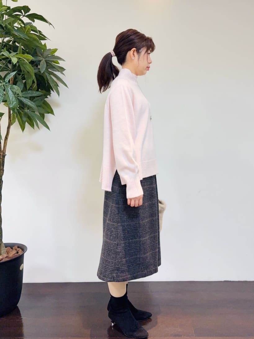 CHISATOさんの「UNTITLED｜【8色展開/洗える】ウールカシミヤ ハイネックニット」を使ったコーディネート