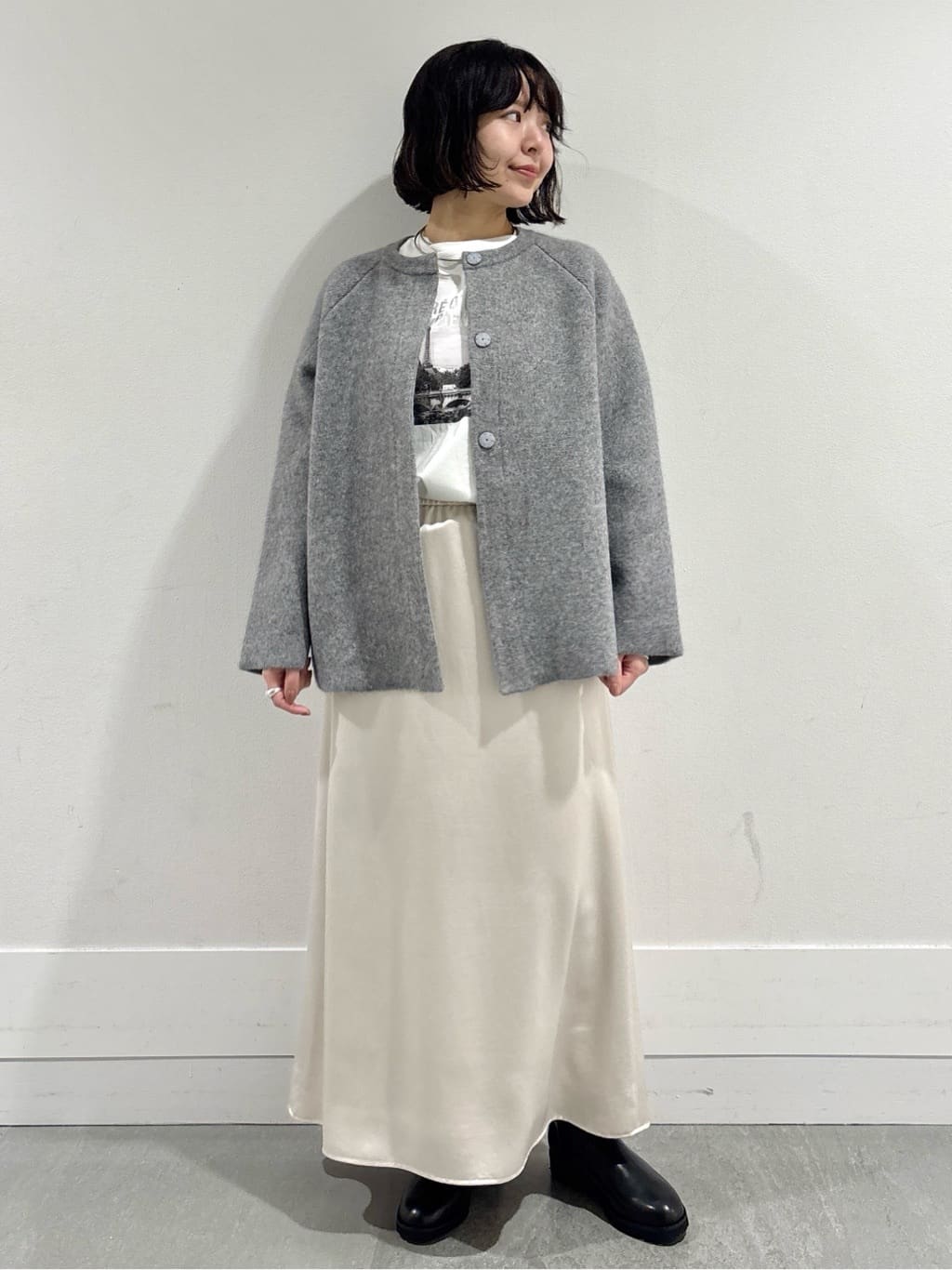 モエカさんの「UNTITLED｜【軽アウター/ミドル丈】ウールニットコーディガン」を使ったコーディネート