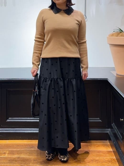 Asamiさんの「DRESSTERIOR｜フェイクファーコンビリサイクルレザートートバッグ」を使ったコーディネート