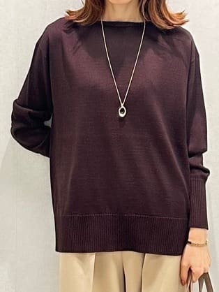 Miwaさんの「UNTITLED｜【8色展開/体型カバー】魅せるタイムレスニット」を使ったコーディネート