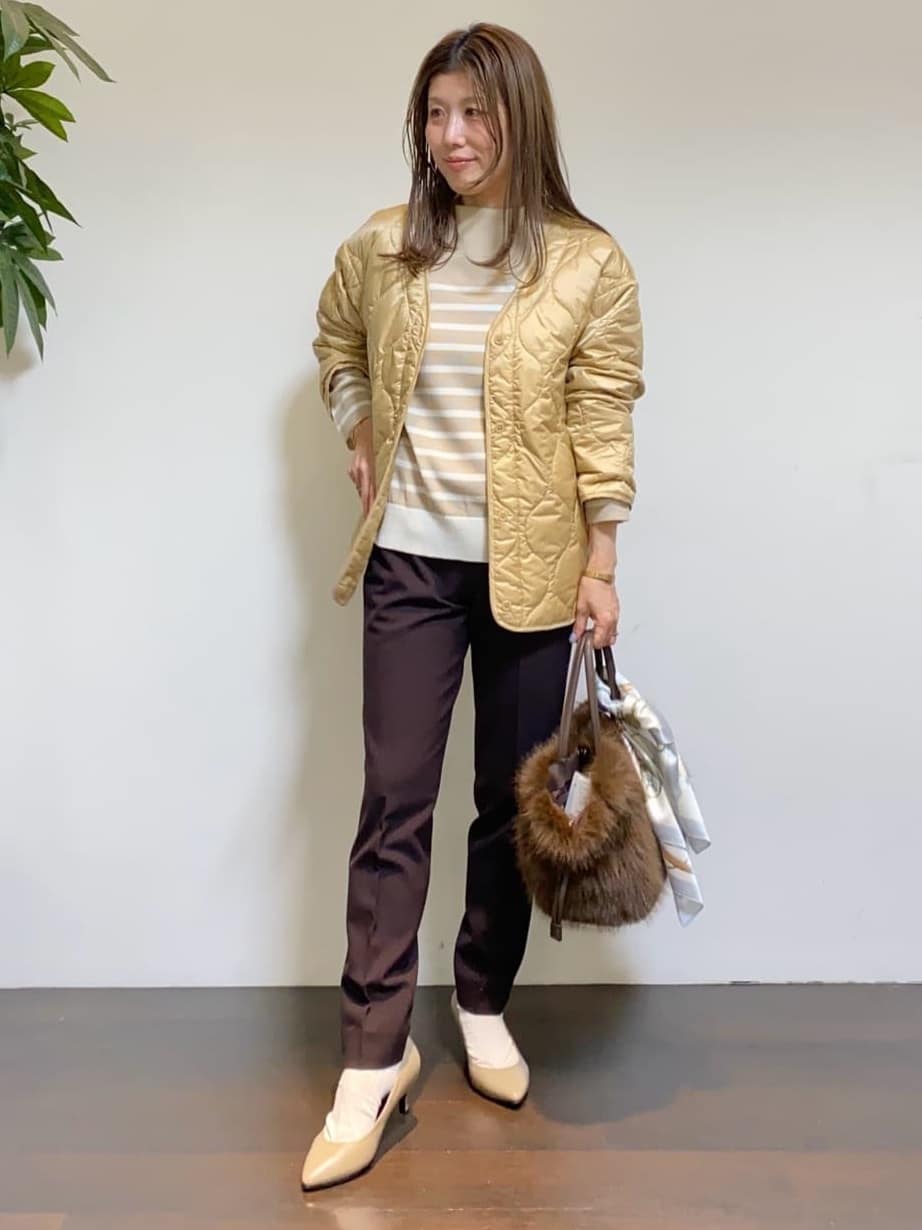 tomoさんの「UNTITLED｜【洗える】モックネックミラノリブニット」を使ったコーディネート