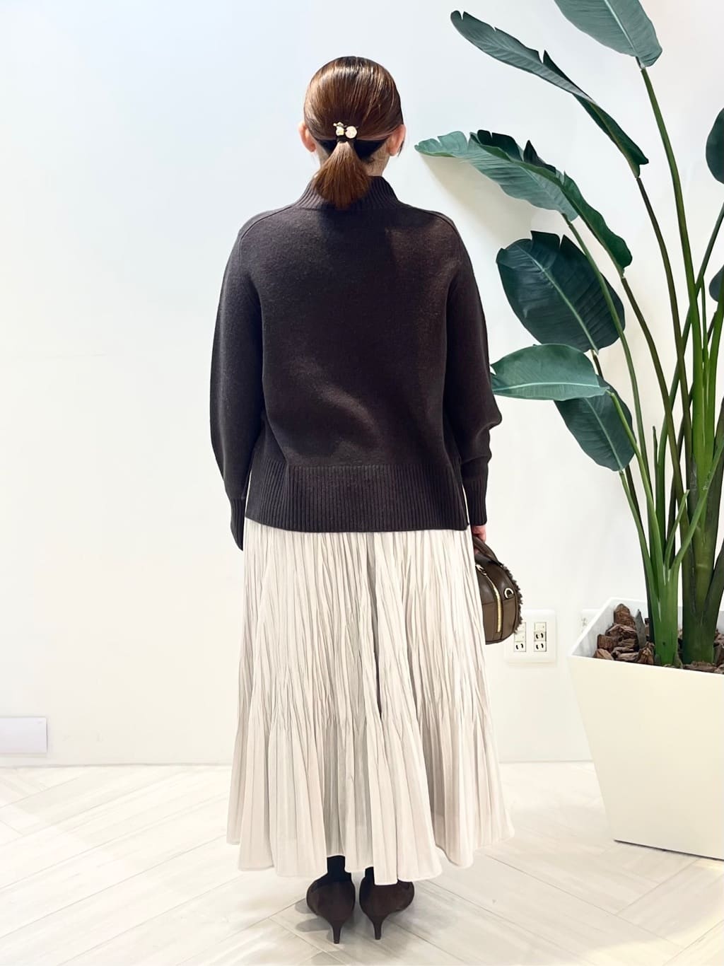 Tomoさんの「UNTITLED｜【8色展開/洗える】ウールカシミヤ ハイネックニット」を使ったコーディネート
