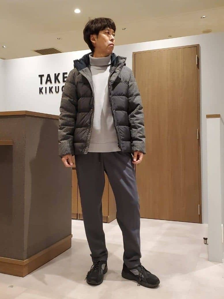 ishidaさんの「TAKEO KIKUCHI｜カラーコンビ ダウンブルゾン」を使ったコーディネート