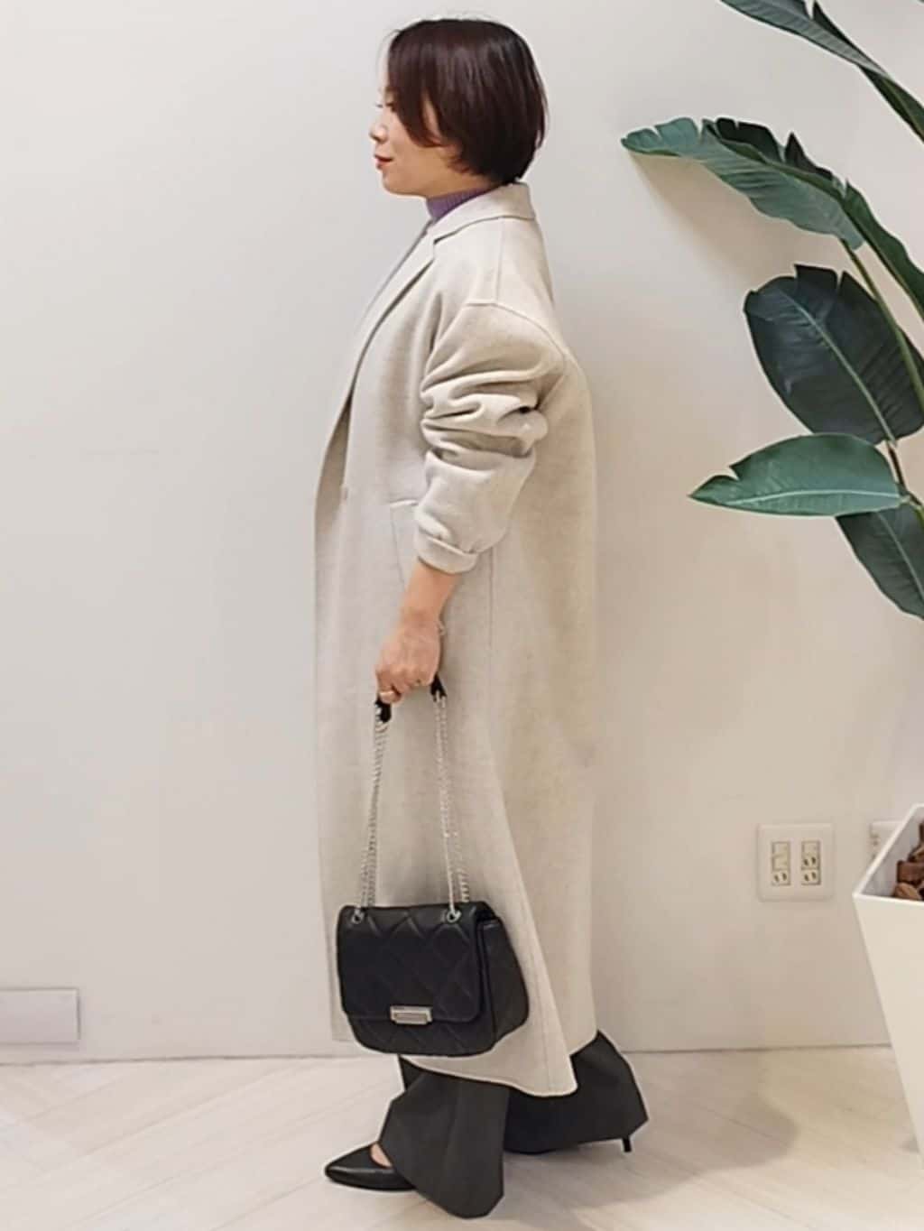 s u g iさんの「UNTITLED｜【8色展開/洗える】ウールカシミヤ ハイネックニット」を使ったコーディネート