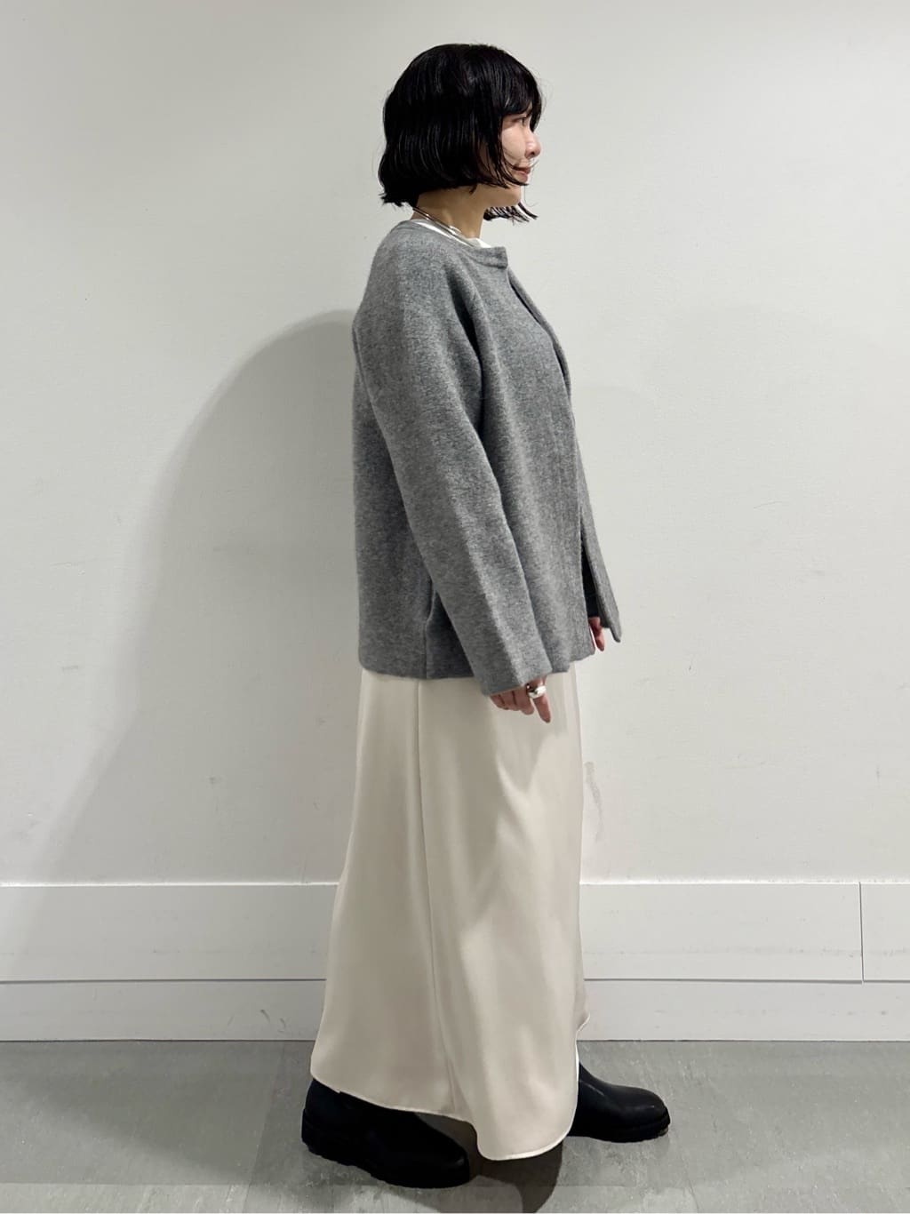 モエカさんの「UNTITLED｜【軽アウター/ミドル丈】ウールニットコーディガン」を使ったコーディネート