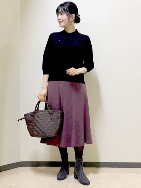 beni_gingerさんの「Reflect｜【ライトアウター／気軽な羽織に◎】オフボディカーディガン」を使ったコーディネート